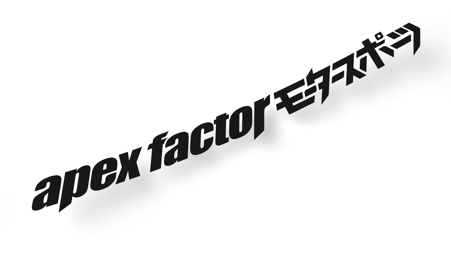 Apex Factor MOTORSPORTS banner v1 - diecut decal