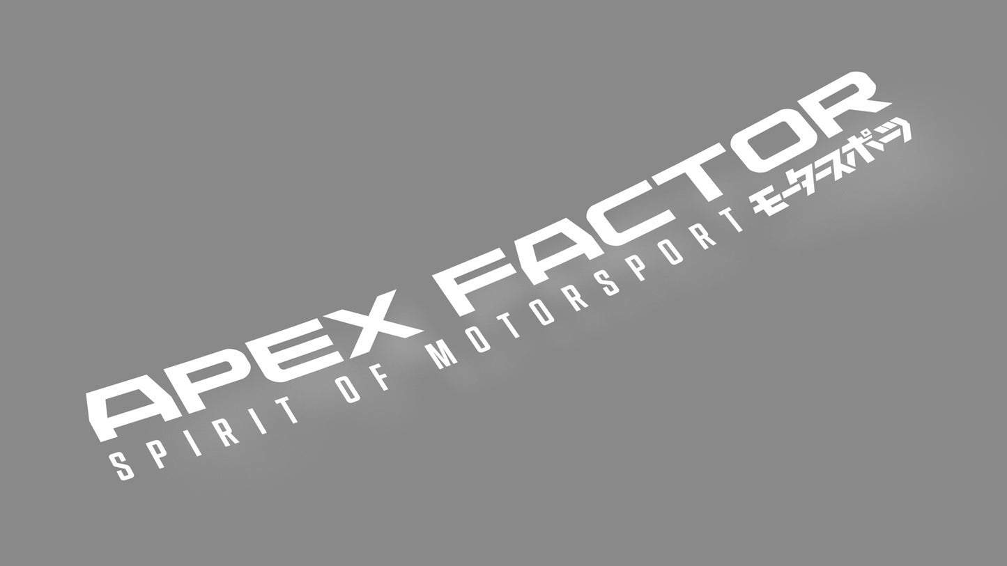 Apex Factor logo banner v1 - diecut decal